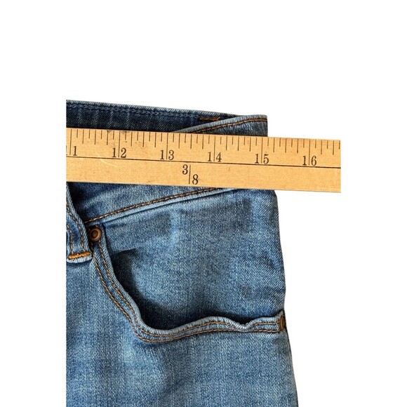 Asos Design Jeans Women's 30" Medium Wash Slim Straight 25" Inseam High Rise - Picture 5 of 12